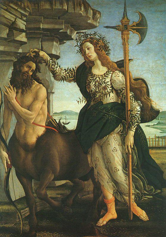 Sandro Botticelli Pallas and the Centaur oil painting image